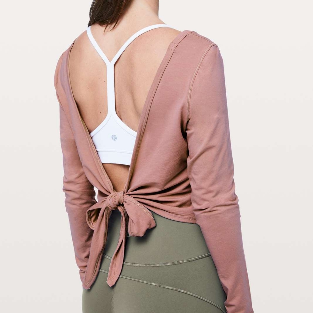 Lululemon Its A Tie Long Sleeve in Copper Coil